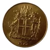 Moneda Islandia 1 Corona 1975 Escudo (&433
