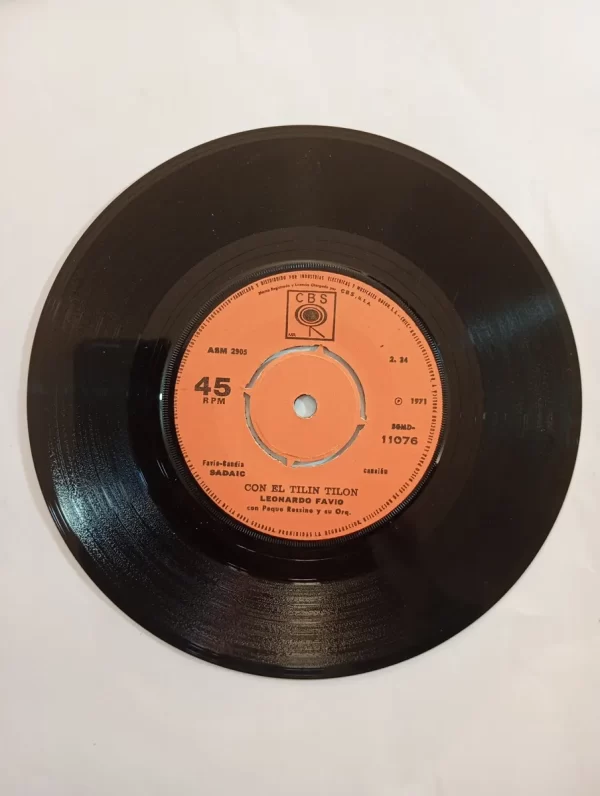 Vinilo Single De Leonardo Favio Con El Tilín Tilon (w15 (Usado) - Imagen 3