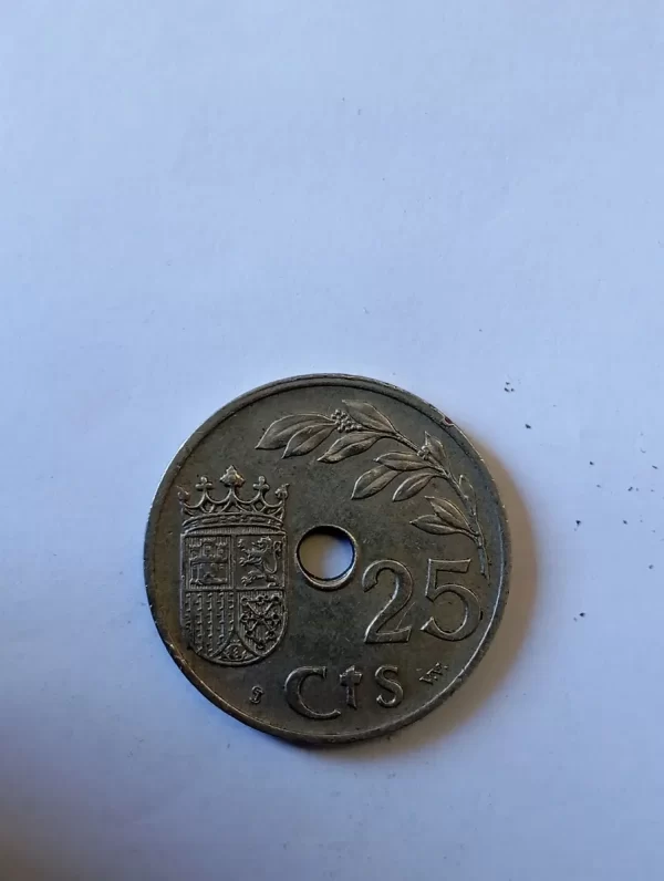 Moneda España 25 Centimos 1937 Año Triunfal (&1576 (Usado - Imagen 2