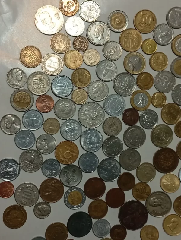 100 Monedas Diferentes Internacionales 28 Países (Usado) - Imagen 4