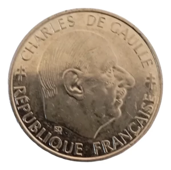Moneda Francia 1 Franc 1988 Charles De Gaulle (&762 (Usado)