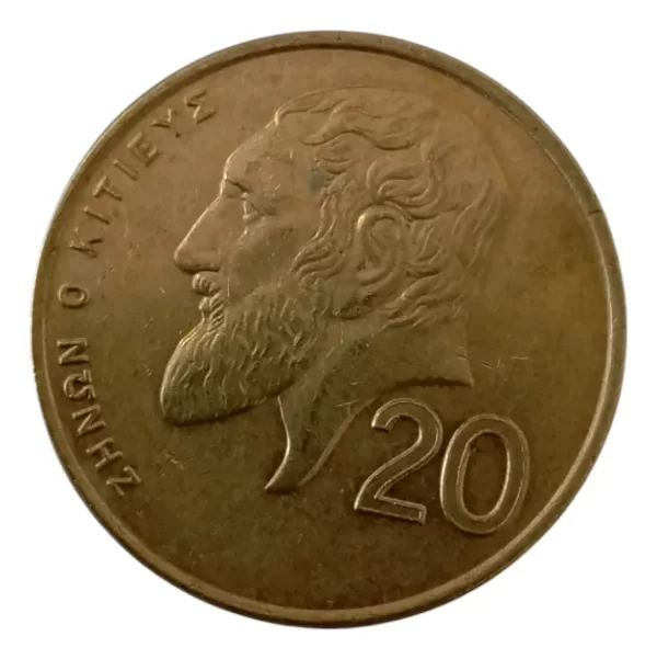 Moneda Chipre 20 Cents 1992 Zenón (&1650 (Usado)