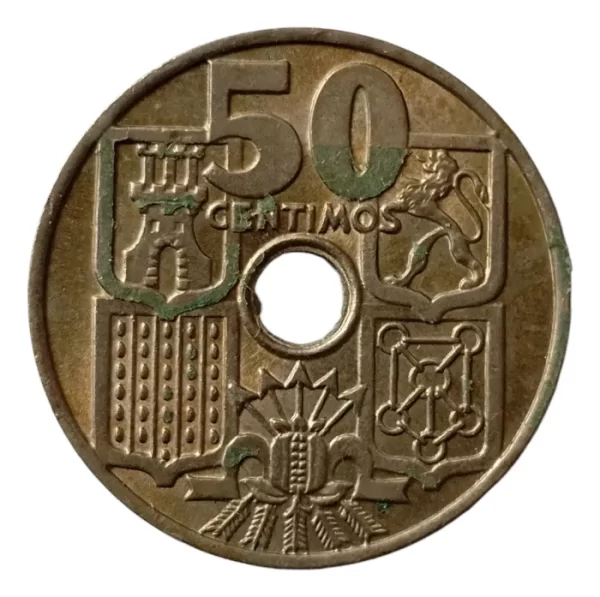 Moneda España 50 Centimos 1949 (&9- (Usado)