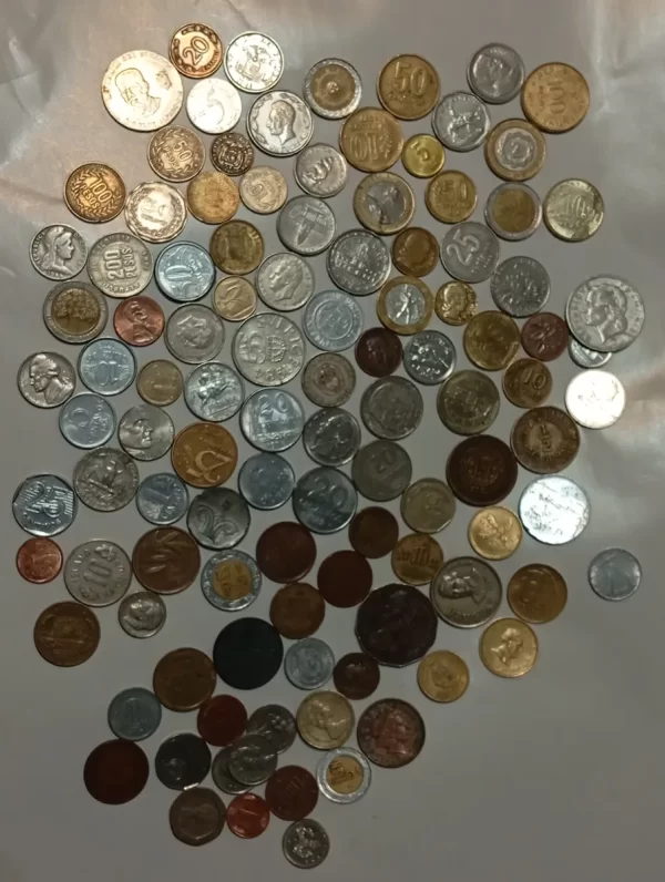 100 Monedas Diferentes Internacionales 28 Países (Usado) - Imagen 5