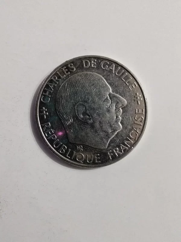 Moneda Francia 1 Franc 1988 Charles De Gaulle (&762 (Usado) - Imagen 2