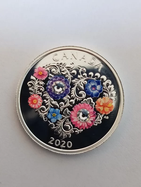 Moneda Canada 3 Dollar 2020 Plata 0.999 Día Del Amor (&1080 (Usado) - Imagen 3