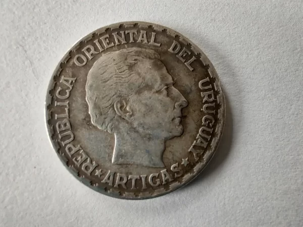 Moneda Uruguay 50 Céntimos 1943 Plata 0.720 (p3 (Usado - Imagen 3