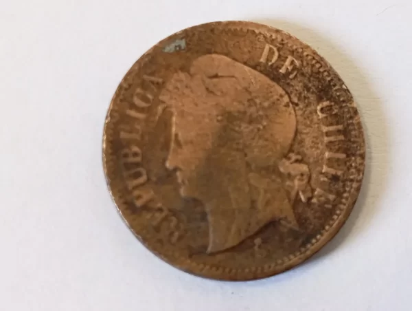 Moneda Chile 1 Centavo 1895(&506 (Usado) - Imagen 3