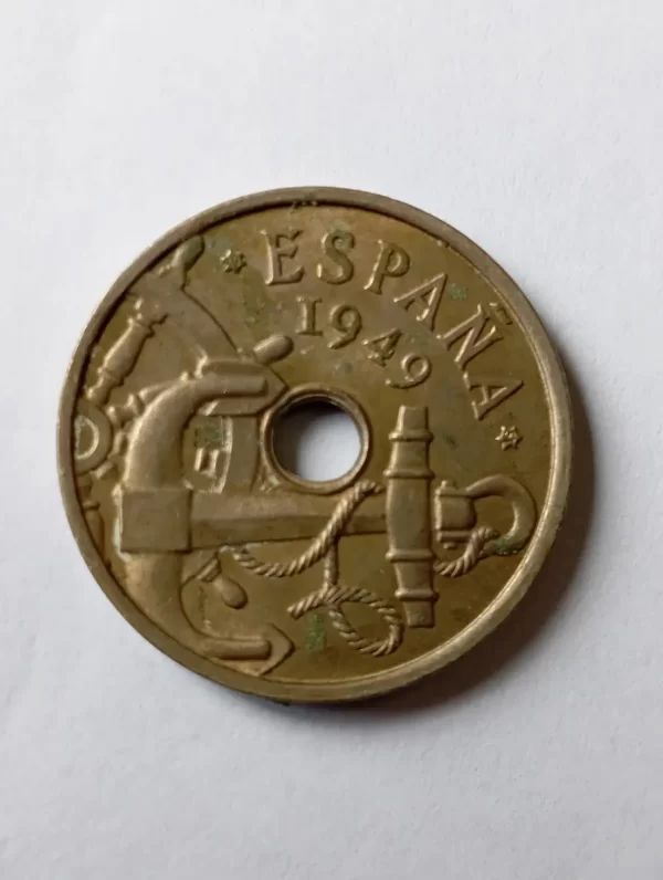 Moneda España 50 Centimos 1949 (&9- (Usado) - Imagen 3