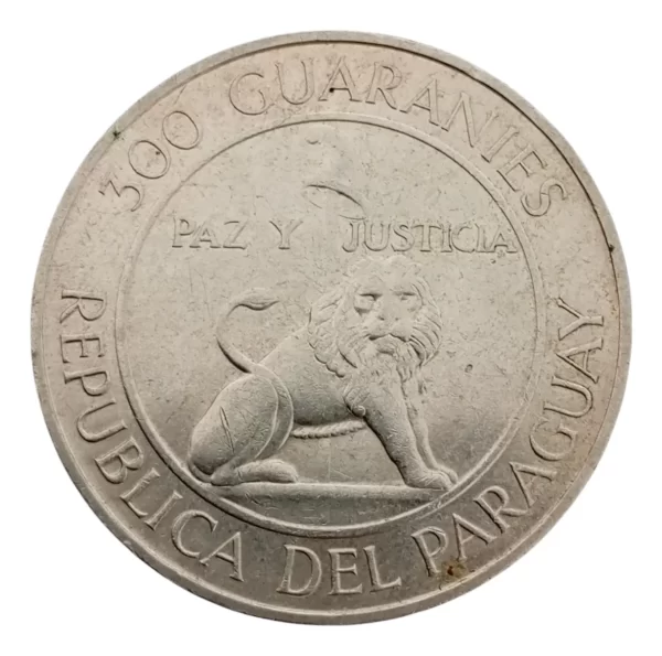 Moneda Paraguay 300 Guaranies 1973 Stroe Plata 0.720 (p40 (Usado)