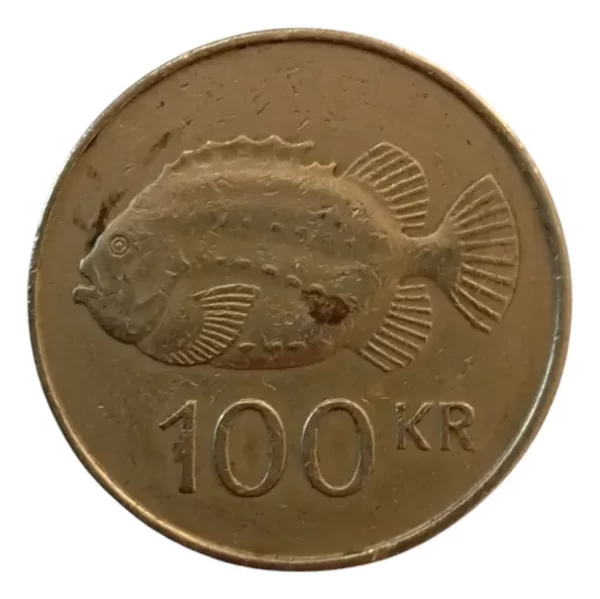 Moneda Islandia 100 Koronas 1995 O 2011-pez (&353 (Usado)