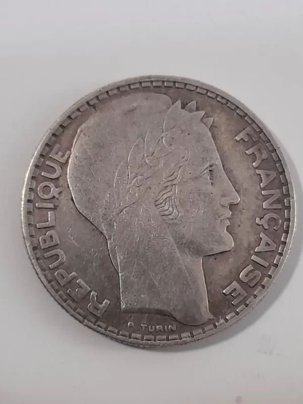 Usado Moneda Francia 20 Francs 1933 Plata 0 .680(p118 (Usado) - Imagen 3