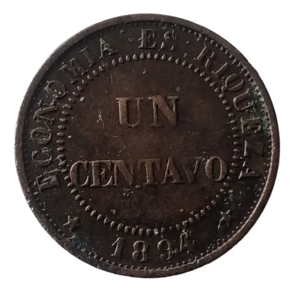 Moneda Chile 1 Centavo 1894 (&824 (Usado)
