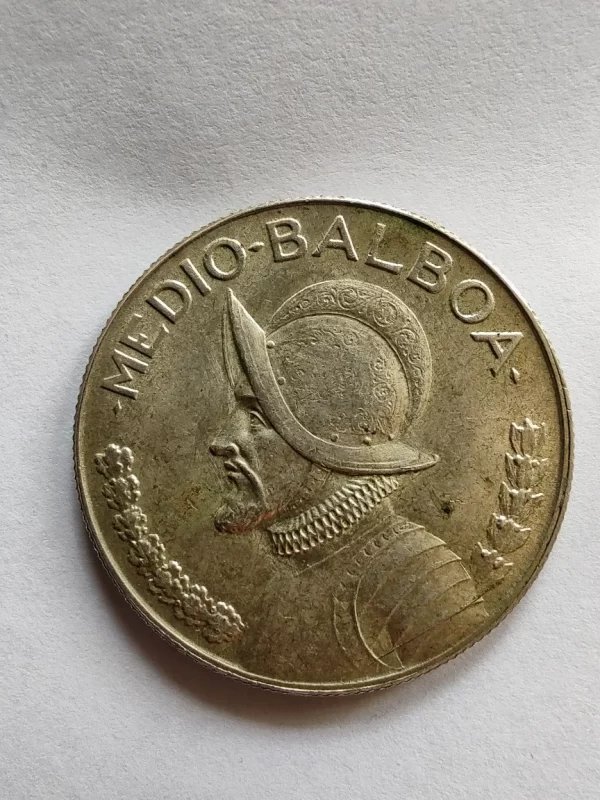 Moneda Panamá Medio Balboa 1966 Plata 0.400 (p16 (Usado) - Imagen 2
