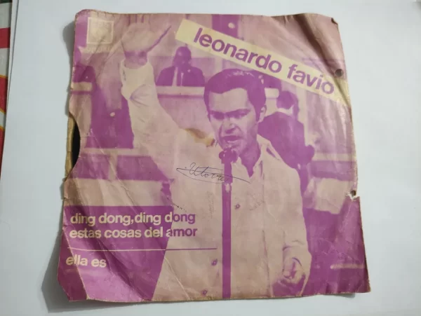 Vinilo Single De Leonardo Favio Ding Dong (v62 (Usado) - Imagen 2