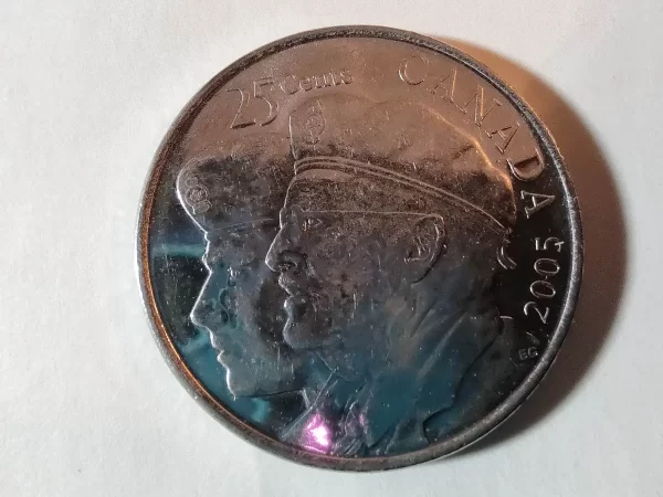 Moneda Canada 25 Cents 2005 Veteranos(&228 (Usado) - Imagen 2