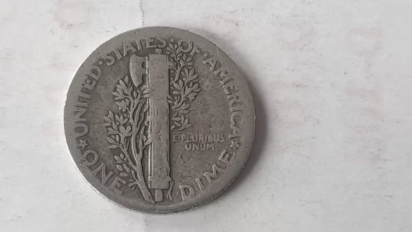 Moneda Estados Unidos 10 Cents 1936 Mercury Plata.09(p47 (Usado) - Imagen 3