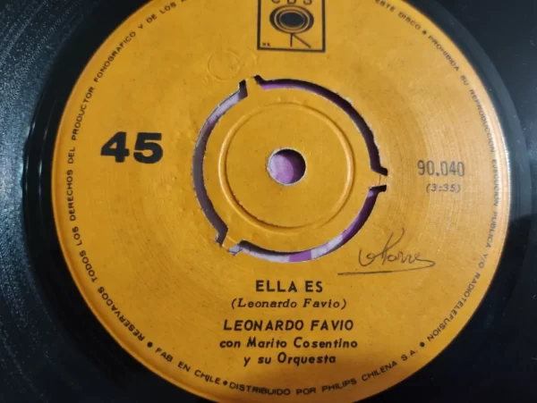 Vinilo Single De Leonardo Favio Ding Dong (v62 (Usado) - Imagen 3
