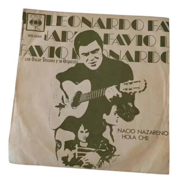 Vinilo Single De Leonardo Favio Nació Nazareno (c175 (Usado)