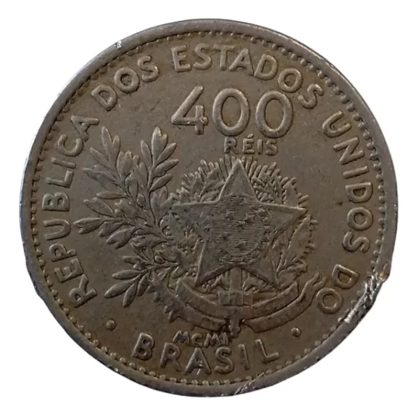 Moneda Brasil 400 Reís 1901 (&1383 (Usado)