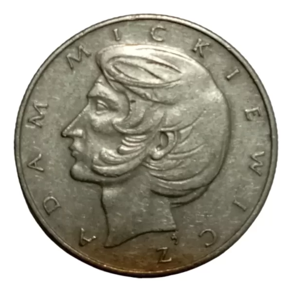 Moneda Polonia 10 Zt 1976 - Adan Mickiewicz (&192. (Usado)
