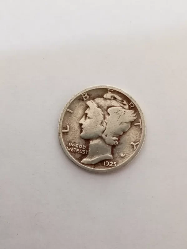 Moneda Estados Unidos 10 Cents 1925 Liberty Plata 0.9( P55 (Usado) - Imagen 2