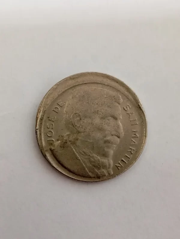 Moneda Argentina 5 Centavos 1953 Error Descentrado (&1509 (Usado) - Imagen 2