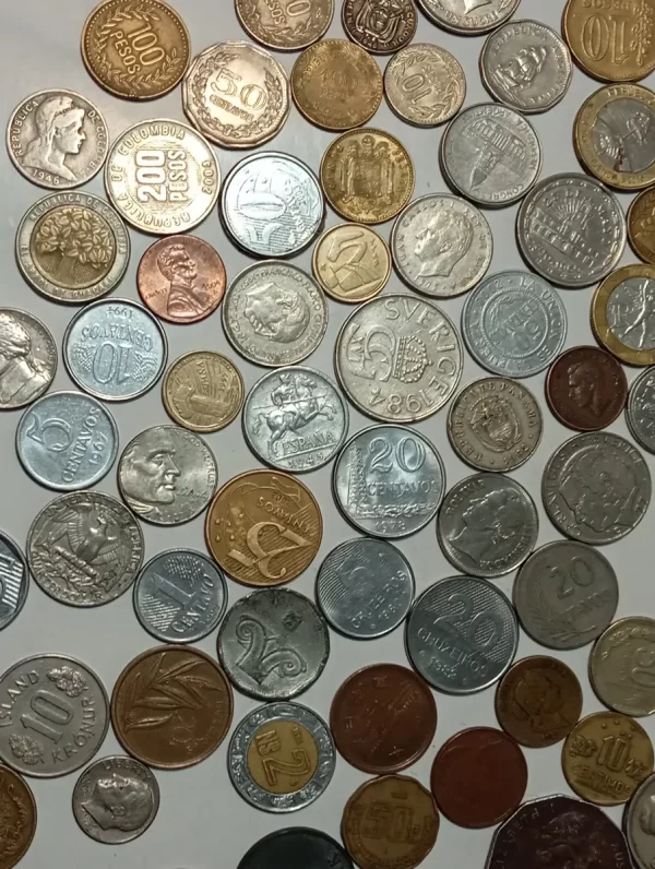 100 Monedas Diferentes Internacionales 28 Países (Usado) - Imagen 7