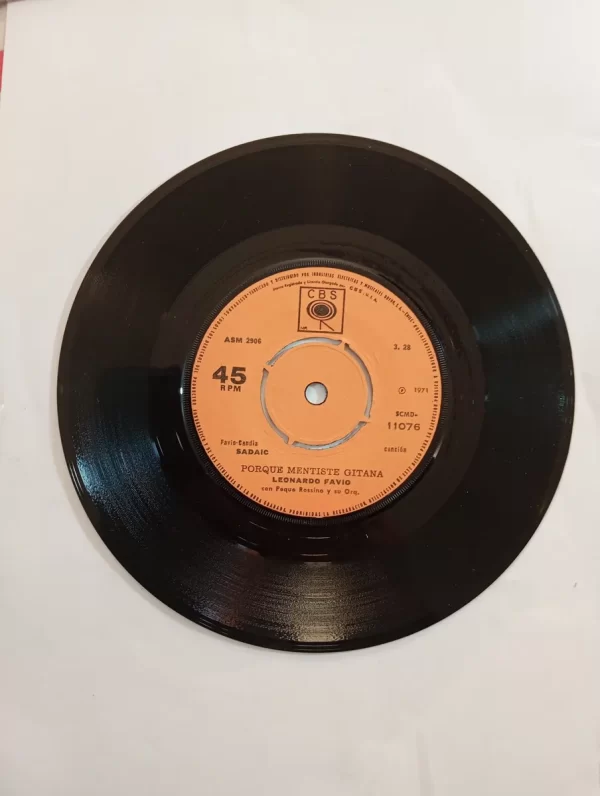 Vinilo Single De Leonardo Favio Con El Tilín Tilon (w15 (Usado) - Imagen 2