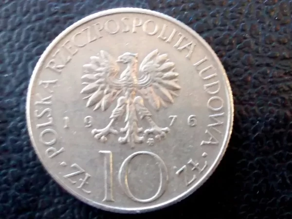 Moneda Polonia 10 Zt 1976 - Adan Mickiewicz (&192. (Usado) - Imagen 3