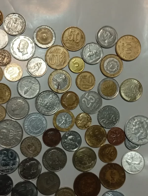 100 Monedas Diferentes Internacionales 28 Países (Usado) - Imagen 6